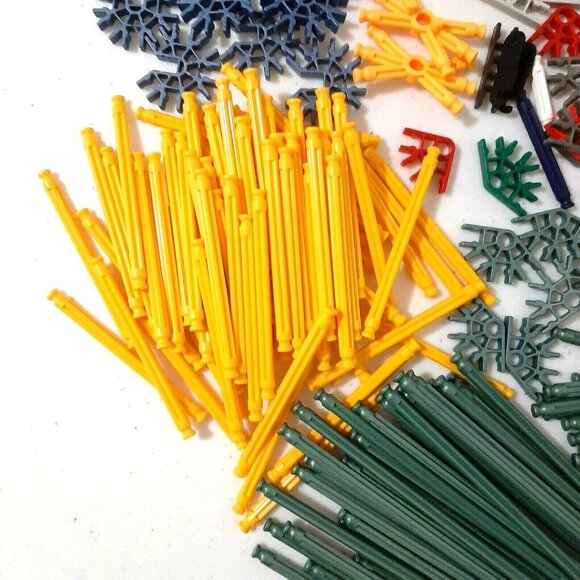 K'nex Lot of 460 Pieces Rods Connectors Random Mixed Standard Replacement Parts - Picture 8 of 10